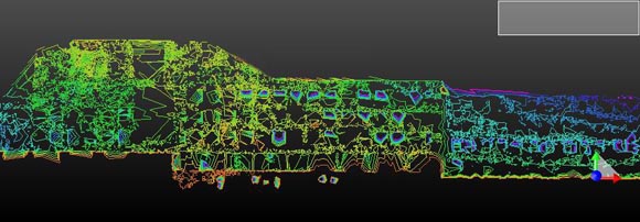 Facade. Deviations from the plane.