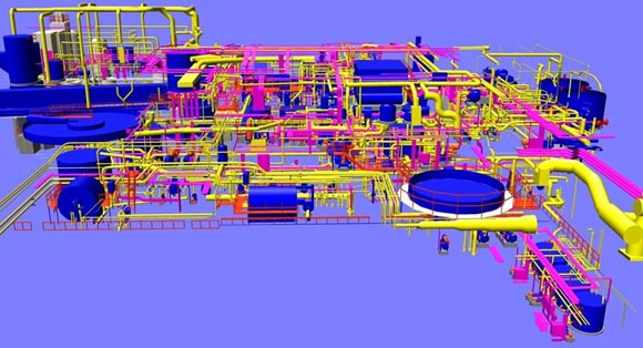 <i> 3D-model plant </ i> <br>

<br>

At your choice measurements and / or model of the object can be presented in formats DXF, DWG, PDS, PDMS, DGN.