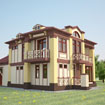 The project is a guest house in Tarusa