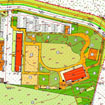 Схема вертикальной планировки для проекта планировки территории конной базы Аванпост