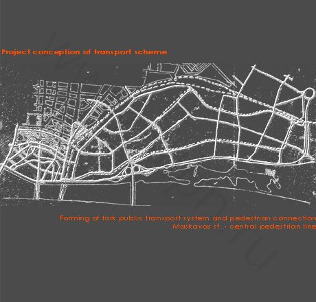 Project conception of transport scheme